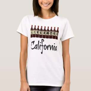 Camiseta Frascos de Vino Rojo de Livermore California Diver