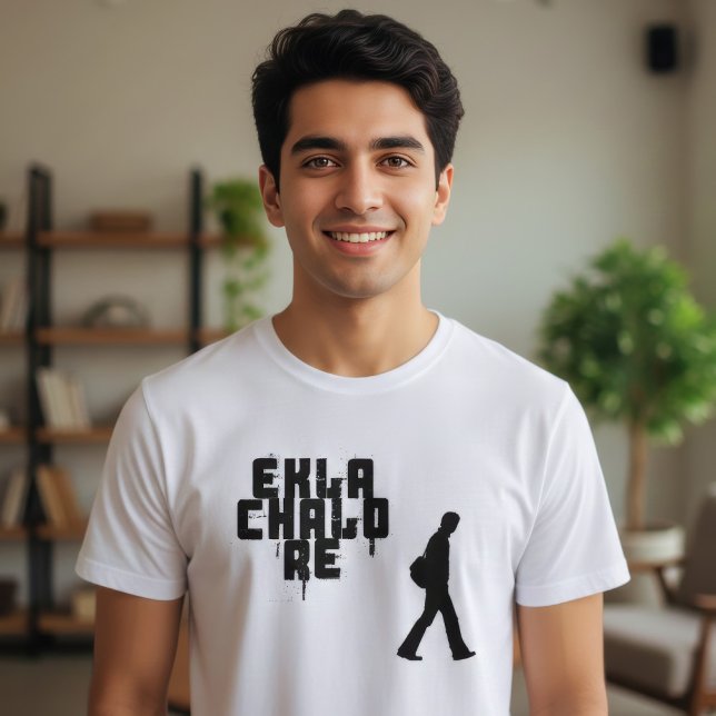 Camiseta Frase bengalí "Ekla Chalo con referencia a " (Subido por el creador)