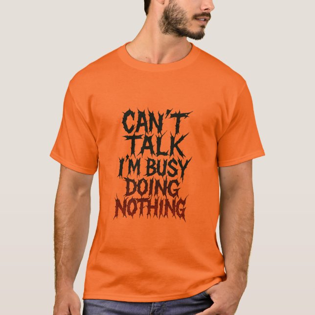 CAMISETA FRASE CÓMICA NARANJA SARCÁSTICA (Anverso)