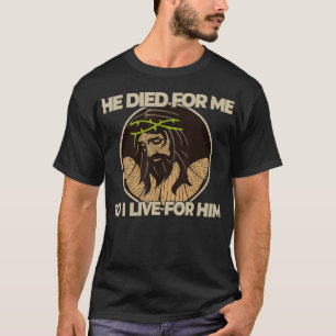 Camiseta Frase de la Biblia Cristiana Jesús