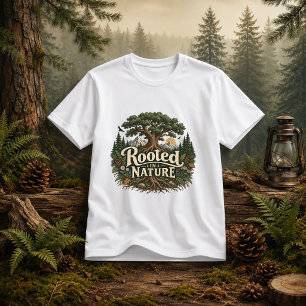Camiseta Frase del mundo forestal arraigada en la naturalez