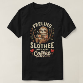 Camiseta Frase divertida de café Un día sin café No tengo 