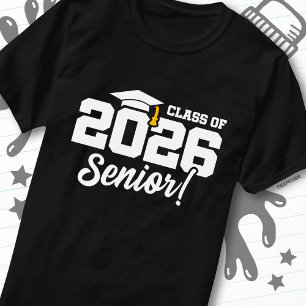 Camiseta Frase divertida de graduación de la clase de 2026 