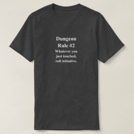 Camiseta Frase divertida de reglas de RPG de mazmorra con t