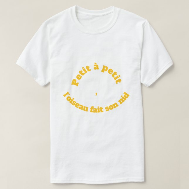 Camiseta Frase francesa famosa (Diseño del anverso)