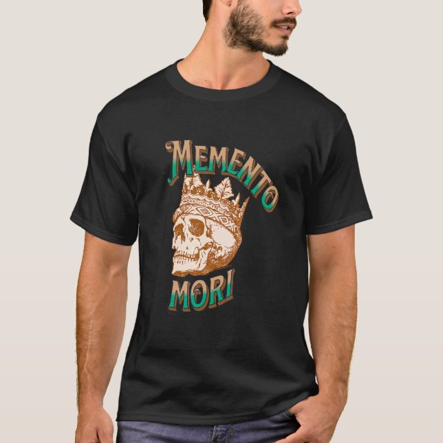 Camiseta Frase latina de Memento Mori (Anverso)