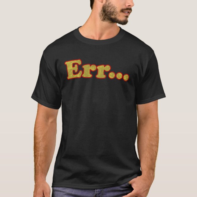 Camiseta frase militar Err angustia motivación falsa (Anverso)
