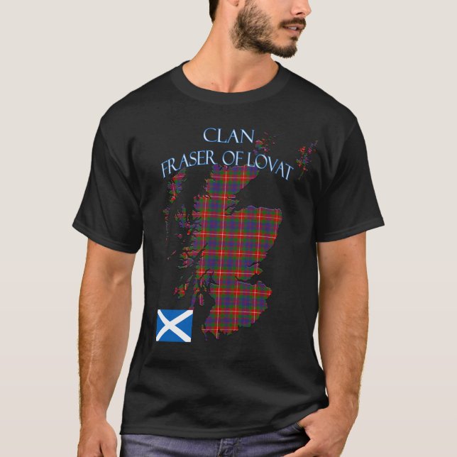 Camiseta Fraser de Lovat Clan Escocés Tartán Escocia (Anverso)