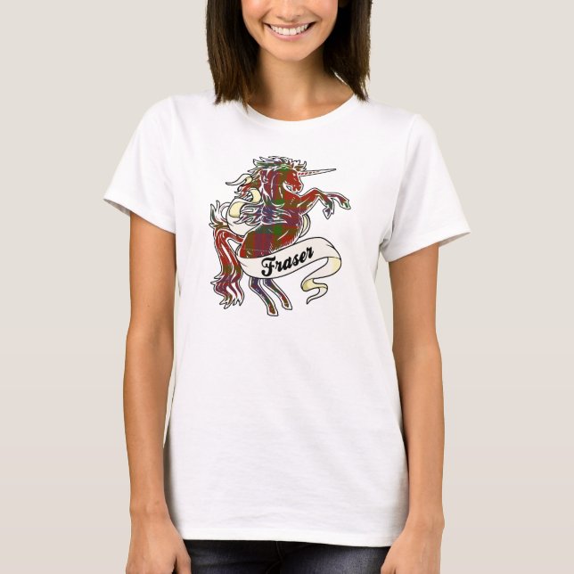 Camiseta Fraser Tartan Unicorn (Anverso)