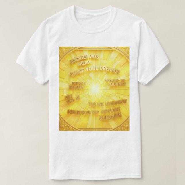Camiseta frases de esperança e motivação (Diseño del anverso)