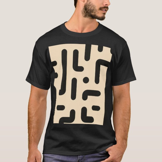 Camiseta Frases de letras sobre fondo beige pálido (Anverso)