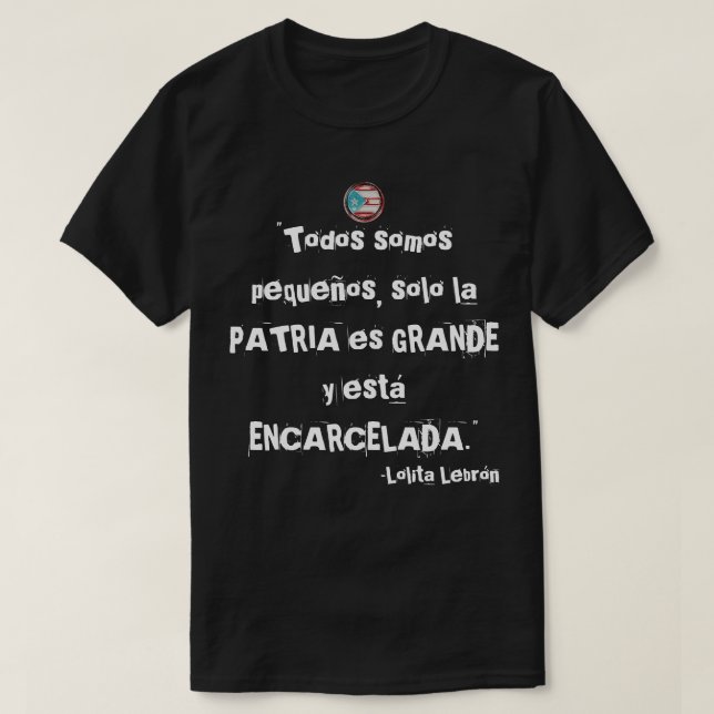 Camiseta Frases en Puerto Rico (Diseño del anverso)