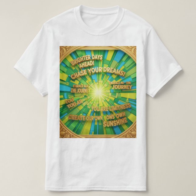 Camiseta frases motivação (Diseño del anverso)