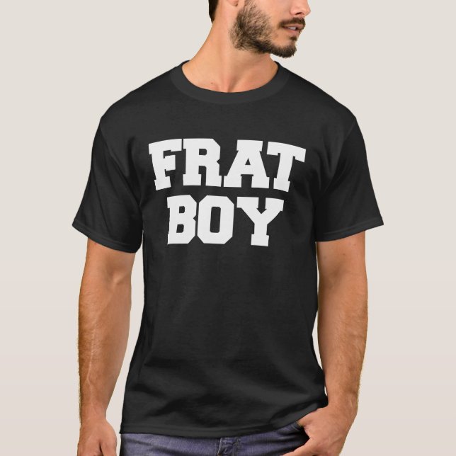 Camiseta Frat Boy Funny Fraternity College Rush Fiesta grie (Anverso)