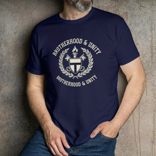 Camiseta Fraternidad Brotherhood Unity Diseño Escudo clásic