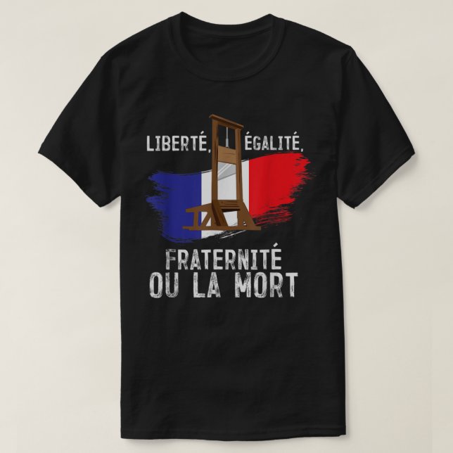 Camiseta Fraternidad de la Libertad de la Revolución France (Diseño del anverso)
