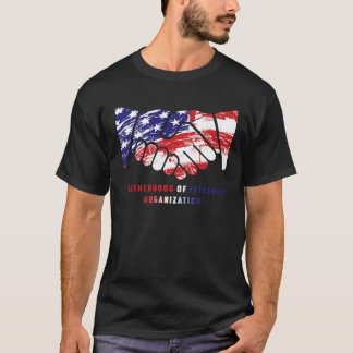Camiseta Fraternidad patriótica del t de la organización de