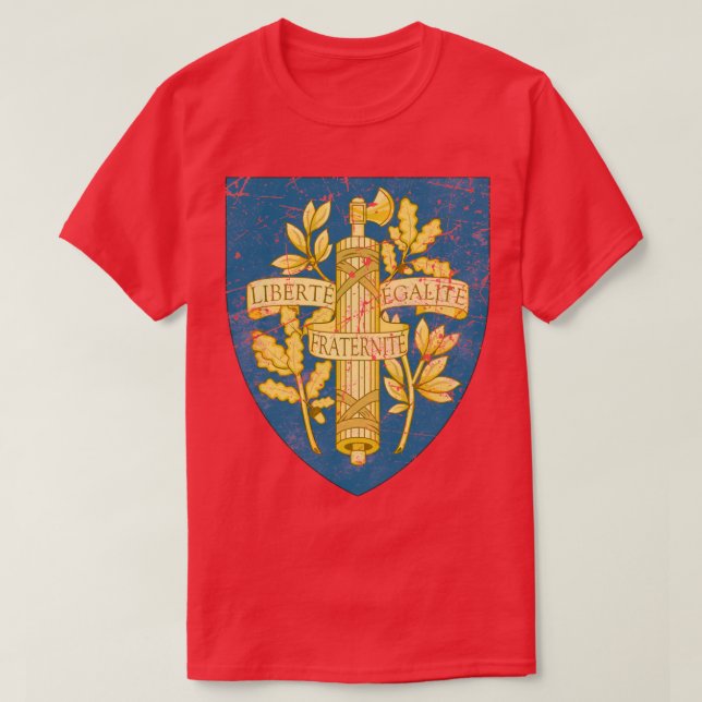 Camiseta Fraternita egalita de France Liberte (Diseño del anverso)