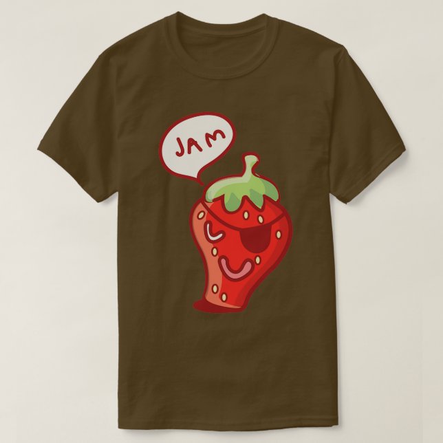 Camiseta Fraude de fresa 1 (Diseño del anverso)