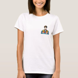 Camiseta Frauen Basic T-Shirt mit Manga-Sicherheitsfachmann