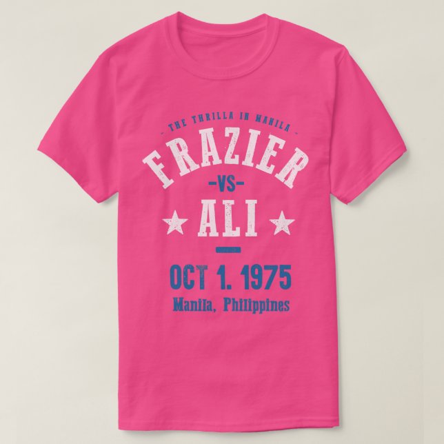 Camiseta Frazier vs Ali Thriller en Manila (Diseño del anverso)