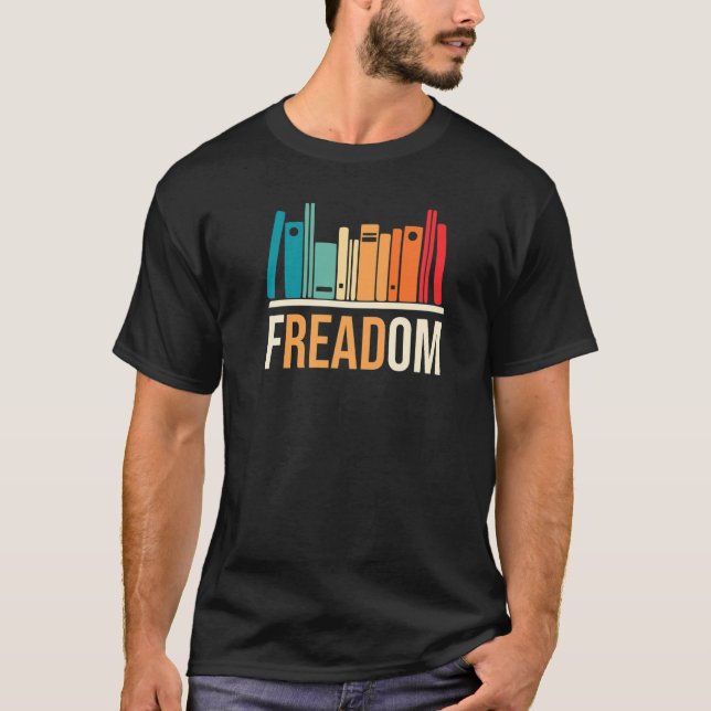 Camiseta Freadom Anti Ban Books Freedom To Read Book  Readi (Anverso)