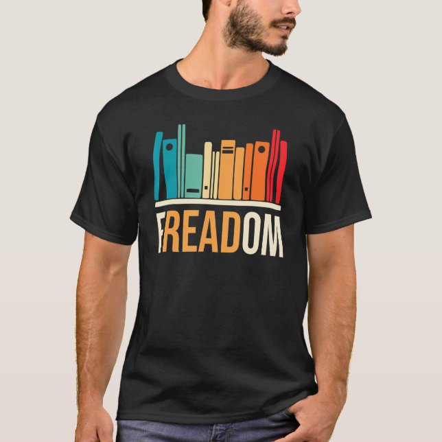 Camiseta Freadom Anti Ban Books Freedom To Read Book  Readi (Anverso)