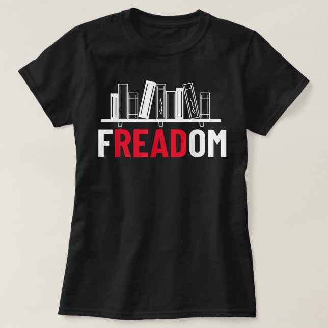 Camiseta fREADom - Leí Libros Prohibidos - Semana de Libros (Diseño del anverso)