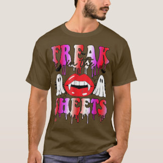 Camiseta Freak In The Sheets Funny Halloween Boo Ghost Vamp