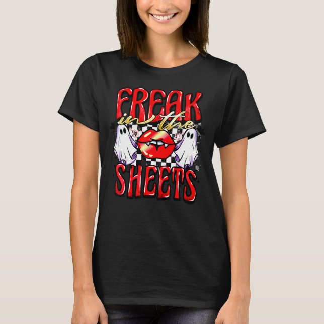 Camiseta Freak In The Sheets Halloween Tocó Cos De Hallowee (Anverso)