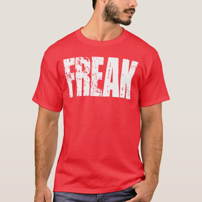 Camiseta FREAK - Texto blanco (Anverso)