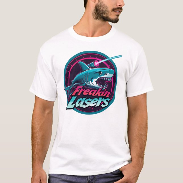 Camiseta Freakin Lasers White (Anverso)