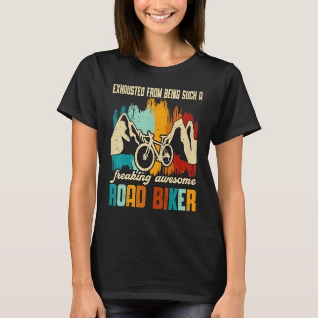 Camiseta Freaking Awesome Road Biker Cycling Biking Bike Ri (Anverso)