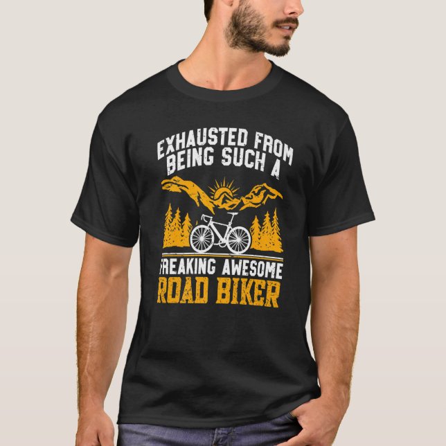 Camiseta Freaking Awesome Road Biker Cycling Biking Cyclist (Anverso)