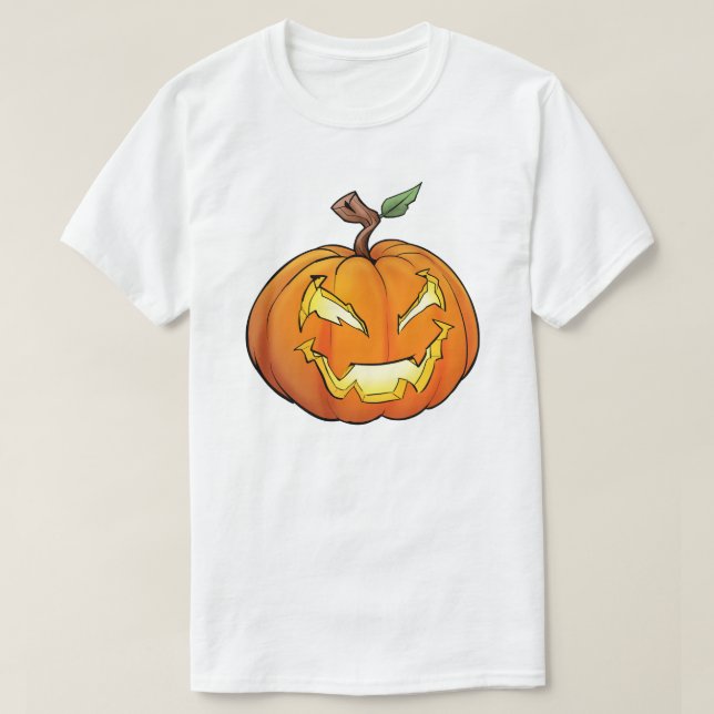 Camiseta Freaky Personalizado Jack-O-Lantern (Diseño del anverso)