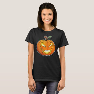 Camiseta Freaky Personalizado Jack-O-Lantern (negro)