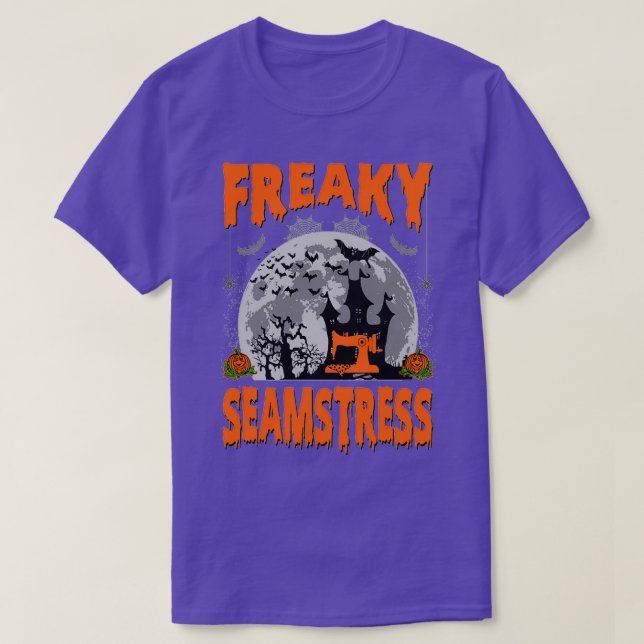 Camiseta Freaky Seamstress Gracioso regalo de Halloween (Diseño del anverso)