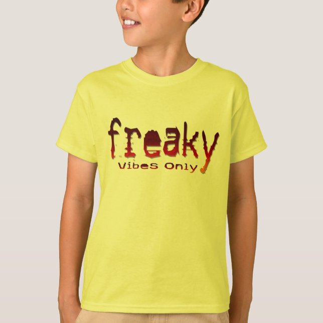 Camiseta "Freaky Vibes Only"-dgn5 by Maaya Prints, Kids' (Anverso)