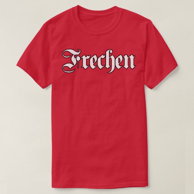 Camiseta Frechen escrito con letra gótica (Diseño del anverso)