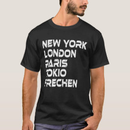 Camiseta Frechen NY London Paris Tokio