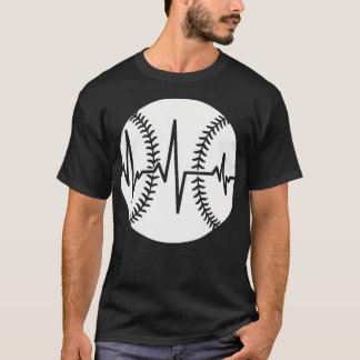 Camiseta Frecuencia de latido de béisbol angustiado Deporte