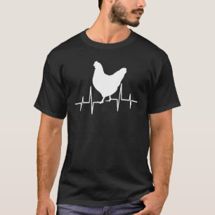 Camiseta Frecuencia de pollo con latido de pollo y latido d