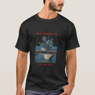 Camiseta Fred el árbol Feliz Navidad Cayos de Florida 7 mil
