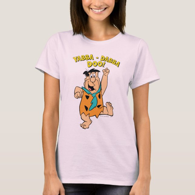Camiseta Fred Flintstone Yabba-Dabba Doo! (Anverso)