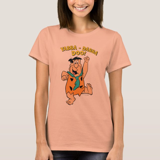 Camiseta Fred Flintstone Yabba-Dabba Doo! (Anverso)