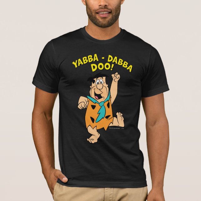Camiseta Fred Flintstone Yabba-Dabba Doo! (Anverso)
