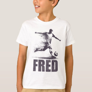 Camiseta Fred Fútbol Chicos Personalizado Primer Nombre Fre