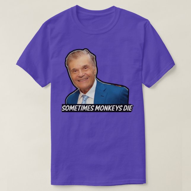 Camiseta Fred Willard a veces mueren monos (Diseño del anverso)