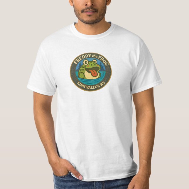 Camiseta Freddy Tee para hombres, Linn Valley, KS. (Anverso)