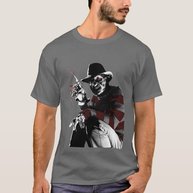 Camiseta Freddy vs. Jason | Freddy Viendo Rojo (Anverso)